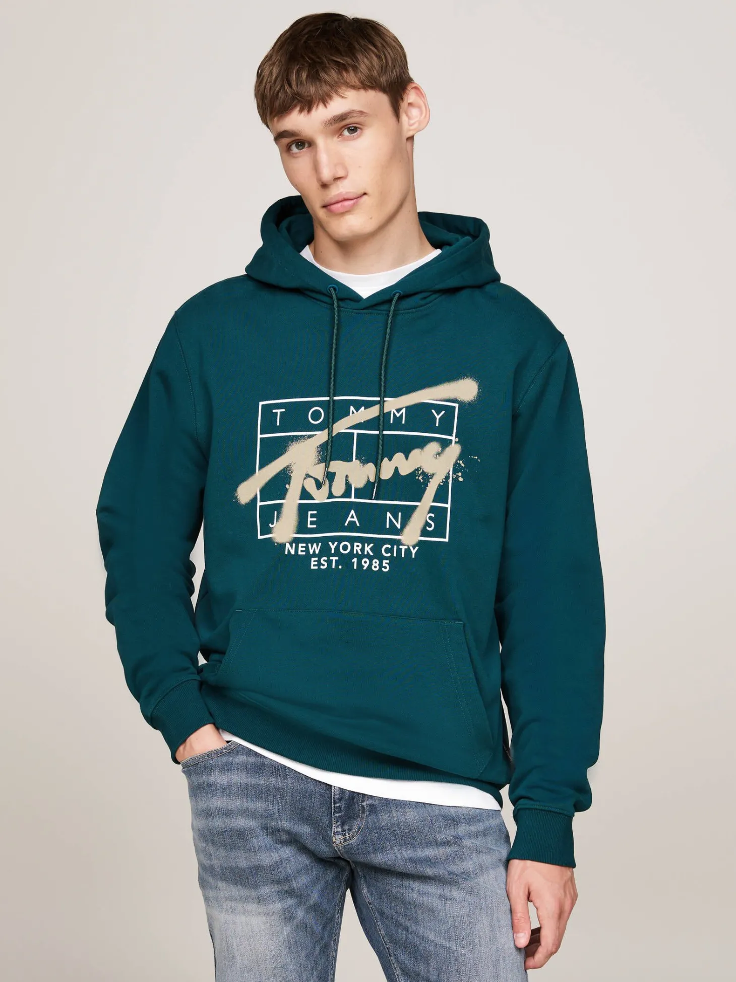 Herren Hoodie mit Graffiti Print
