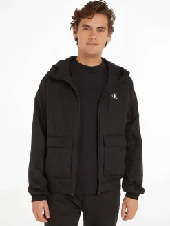 Herren Jacke PADDED HOODED HARRINGTON