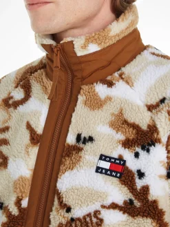 Herren Jacke SHERPA mit Camouflage-Logo Print Relaxed Fit