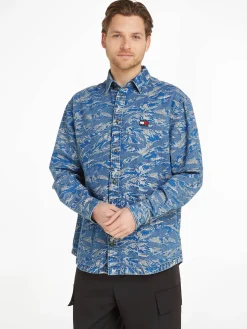 Herren Jeanshemd TIGER CAMO