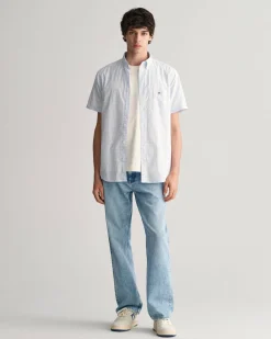 Herren Kurzarmhemd VICHY-KARO aus Popeline Regular Fit