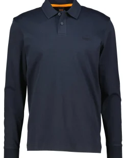 Herren Langarm-Poloshirt PE-INTERLOCK