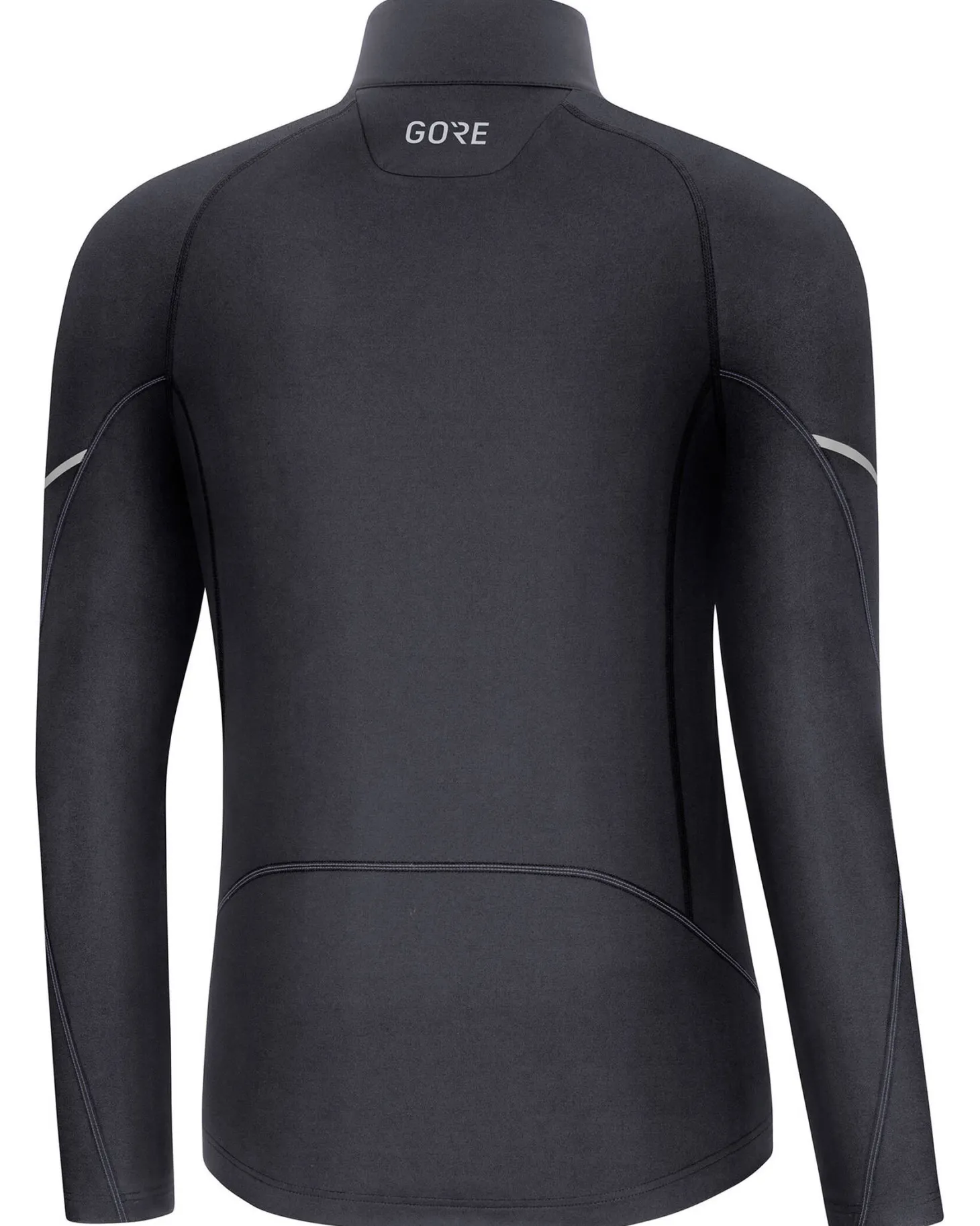 Herren Laufshirt M MID ZIP Slim Fit Langarm