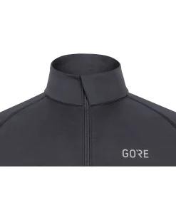 Herren Laufshirt M MID ZIP Slim Fit Langarm