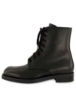Herren Lederstiefeletten PUNX COMBAT BOOT