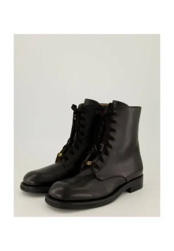 Herren Lederstiefeletten PUNX COMBAT BOOT