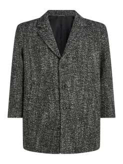 Herren Mantel mit Wolle HERRINGBONE