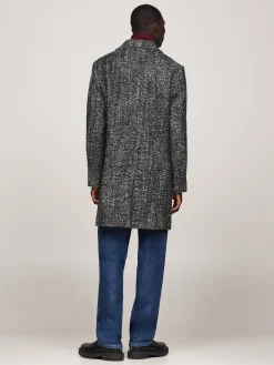 Herren Mantel mit Wolle HERRINGBONE