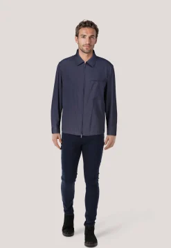 Herren Overshirt P-CARTER-ZIP-WG-252