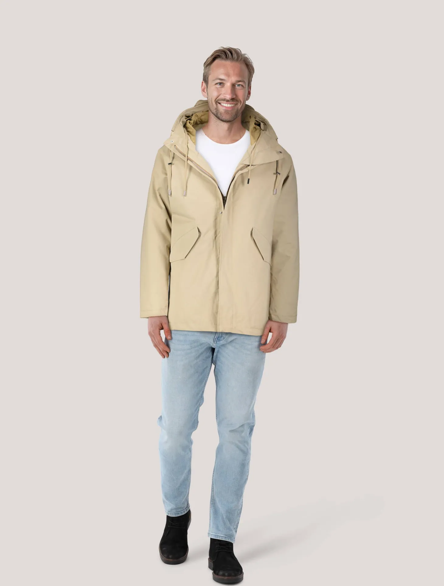 Herren Parka mit Kapuze