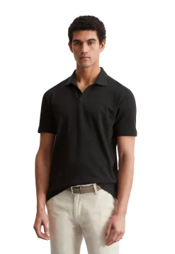 Herren Poloshirt aus Bio-Baumwolle und Leinen Regular Fit
