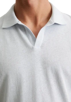 Herren Poloshirt aus Leinenmix