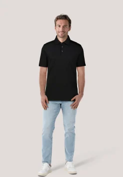 Herren Poloshirt aus Lyocell und Baumwolle H-PRESS