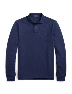 Herren Poloshirt Custom Slim Fit Langarm