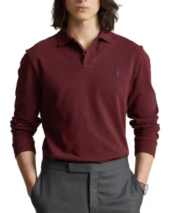 Herren Poloshirt Custom Slim Fit Langarm