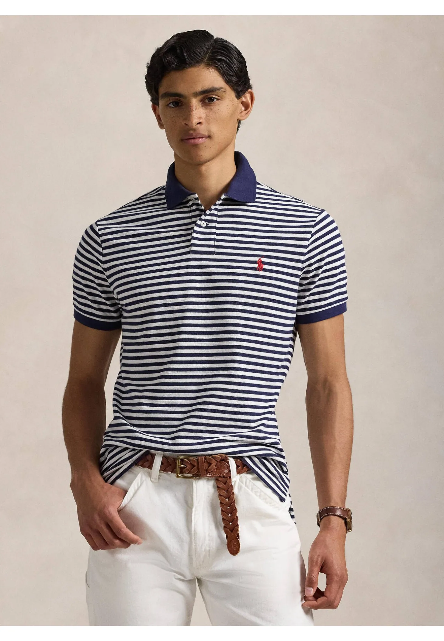 Herren Poloshirt Custom-Slim Fit