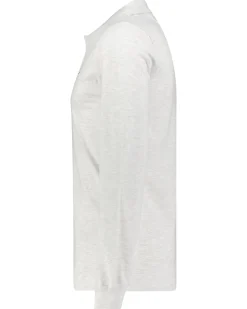 Herren Poloshirt SLIM SOLID Langarm Slim Fit