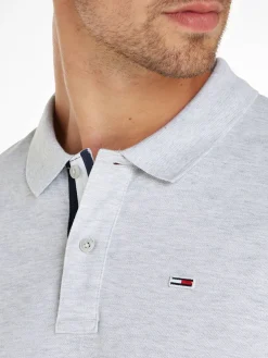 Herren Poloshirt SLIM SOLID Langarm Slim Fit