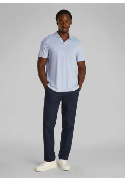 Herren Poloshirts aus Bio-Baumwolle und Leinen LINEN COTTON CUBAN COLLAR POLO