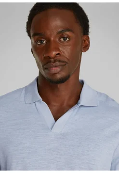 Herren Poloshirts aus Bio-Baumwolle und Leinen LINEN COTTON CUBAN COLLAR POLO