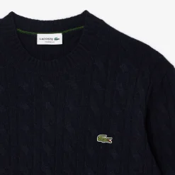 Herren Pullover mit Zopfstrick