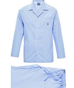 Herren Pyjama zweiteilig lang