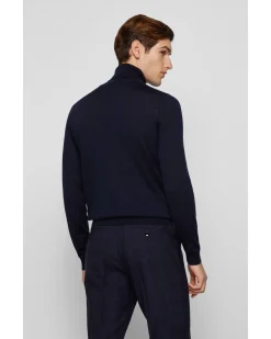 Herren Rollkragenpullover MUSSO-P aus Wolle