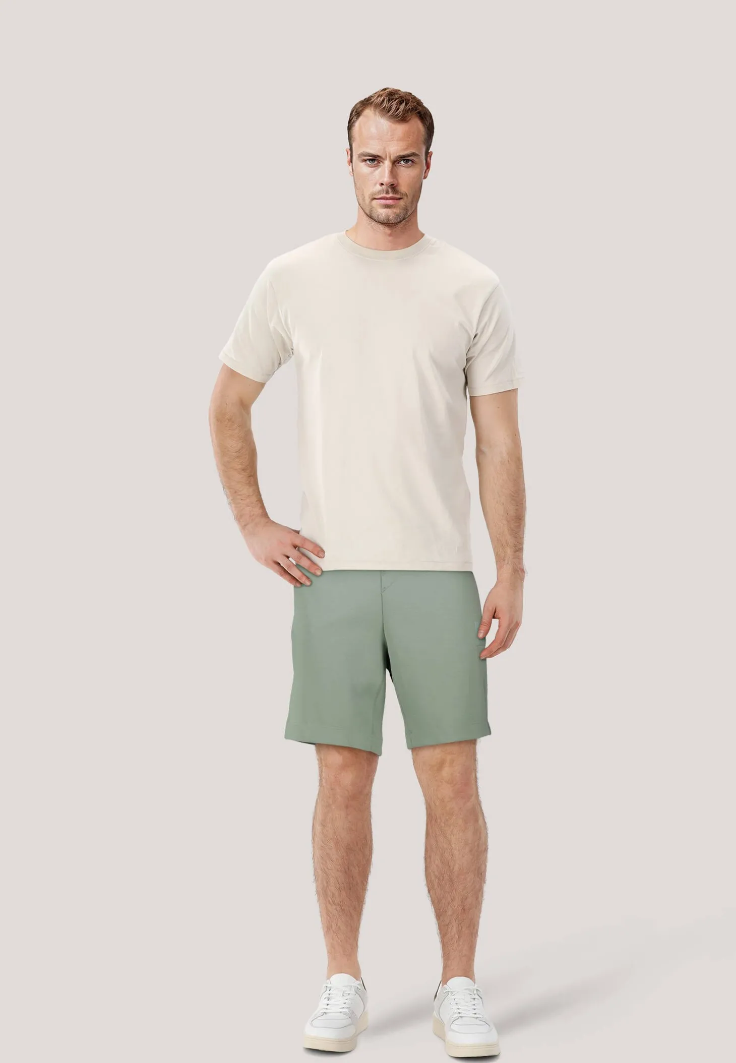 Herren Shorts aus Stretch-Interlock