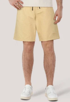 Herren Shorts mit Seersucker-Struktur RONAN252 Relaxed Fit