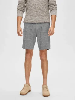 Herren Shorts SLHCOMFORT-BRODY LINEN SHORTS