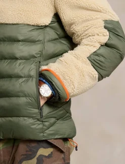 Herren Steppjacke mit Fleecedetails