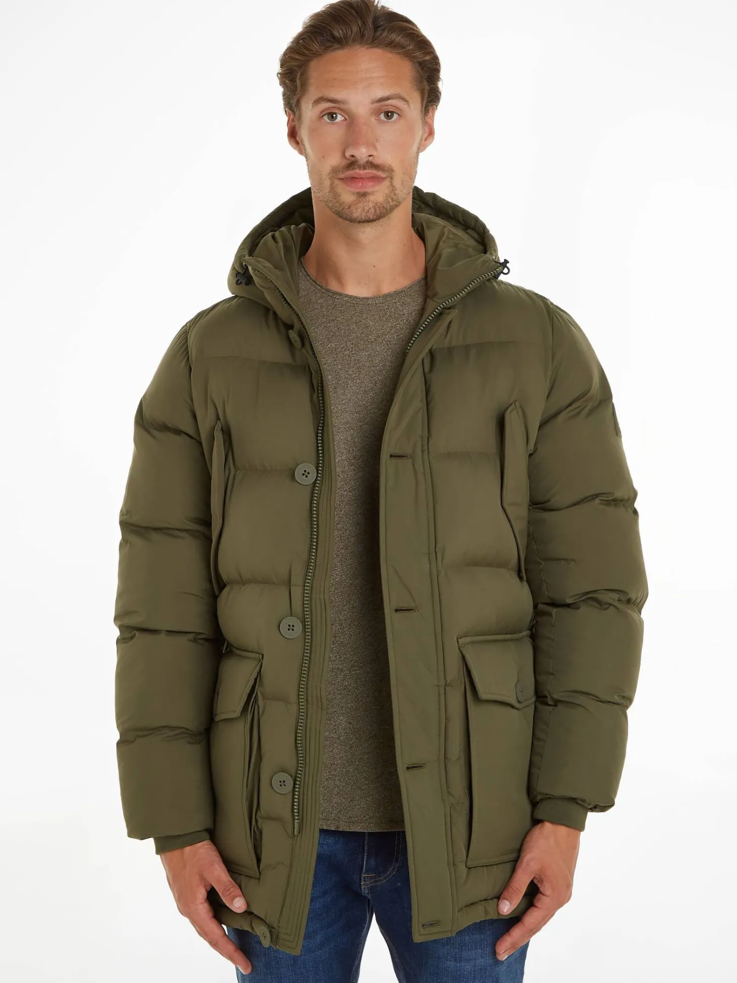 Herren Steppjacke mit Kapuze CL ESSENTIAL ROCKIE PARKA