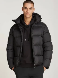 Herren Steppjacke mit Kapuze PUFFER Regular Fit