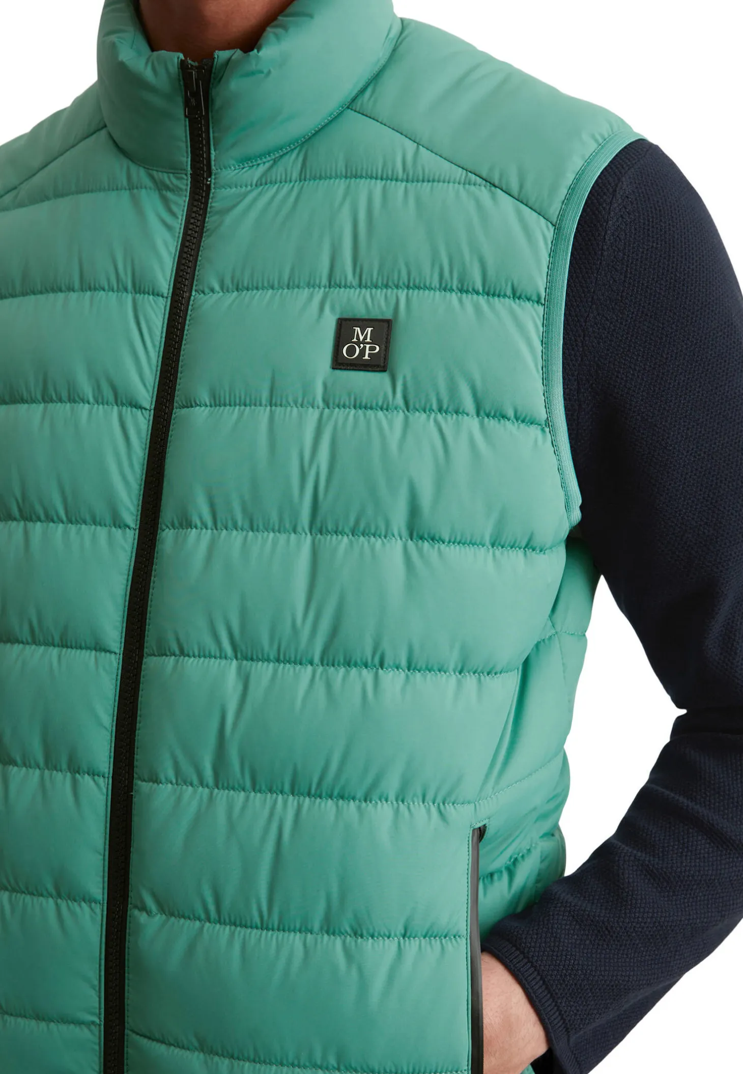 Herren Steppweste wasserabweisend mit Packtasche Regular Fit