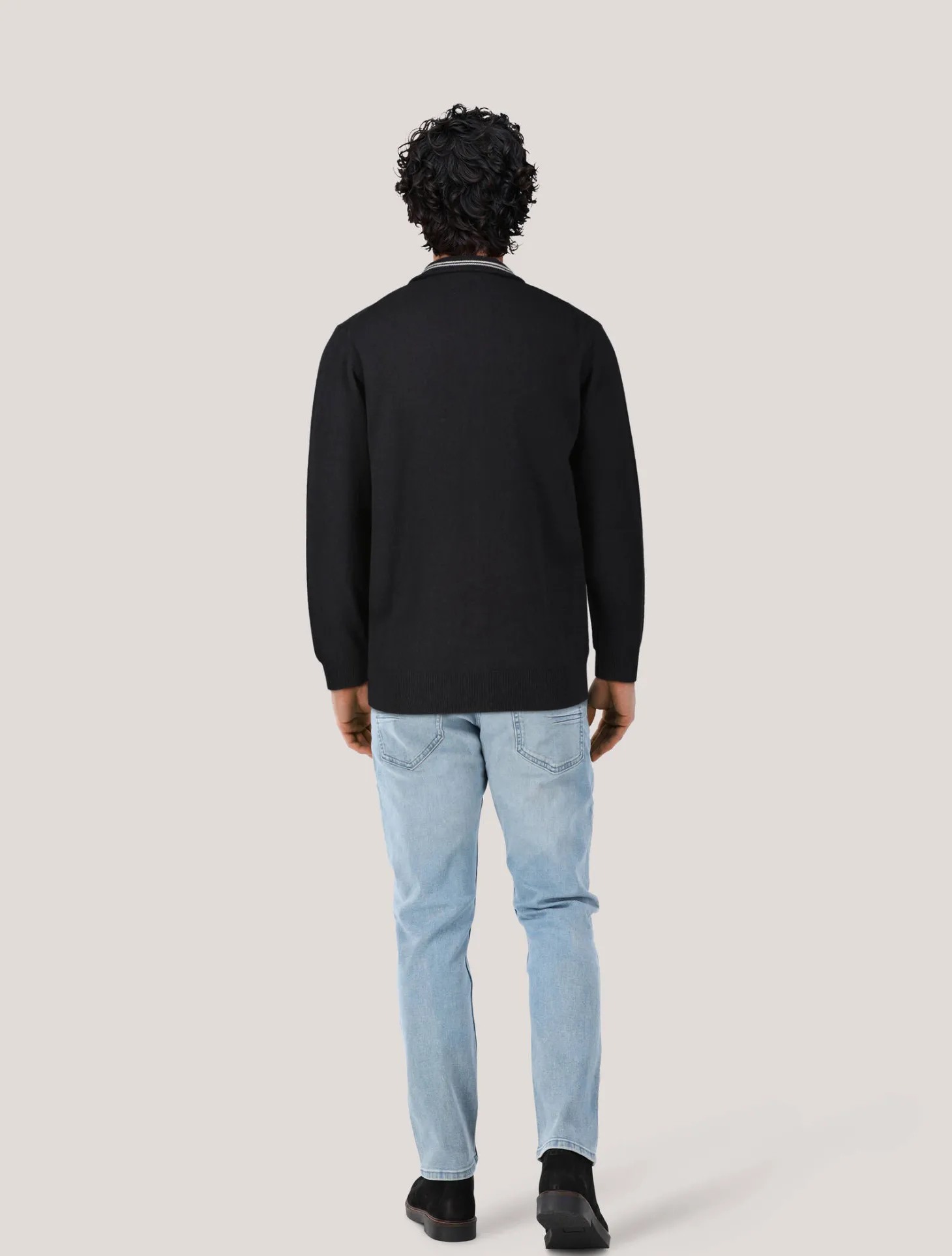 Herren Strickjacke aus Lammwolle