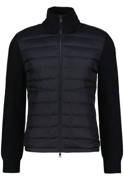 Herren Strickjacke mit gesteppter Vorderseite