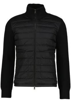 Herren Strickjacke mit gesteppter Vorderseite