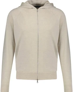 Herren Strickjacke mit Kapuze aus Merinowolle CARTY 24GG EXTRAFINE MERINO EASY HOODY