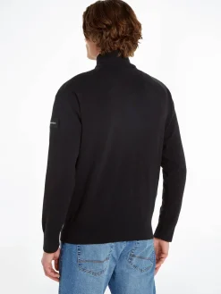 Herren Strickjacke MIX MEDIA ZIP THROUGH JACKET