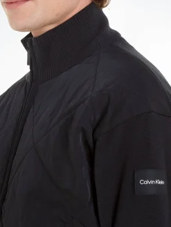 Herren Strickjacke MIX MEDIA ZIP THROUGH JACKET