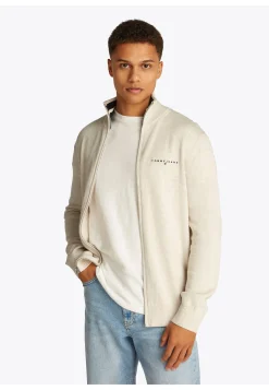 Herren Strickjacke TJM SLIM LINEAR FZ SWEATER Slim Fit