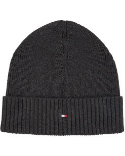 Herren Strickmütze aus Bio-Baumwolle und Kaschmir ESSENTIAL FLAG BEANIE