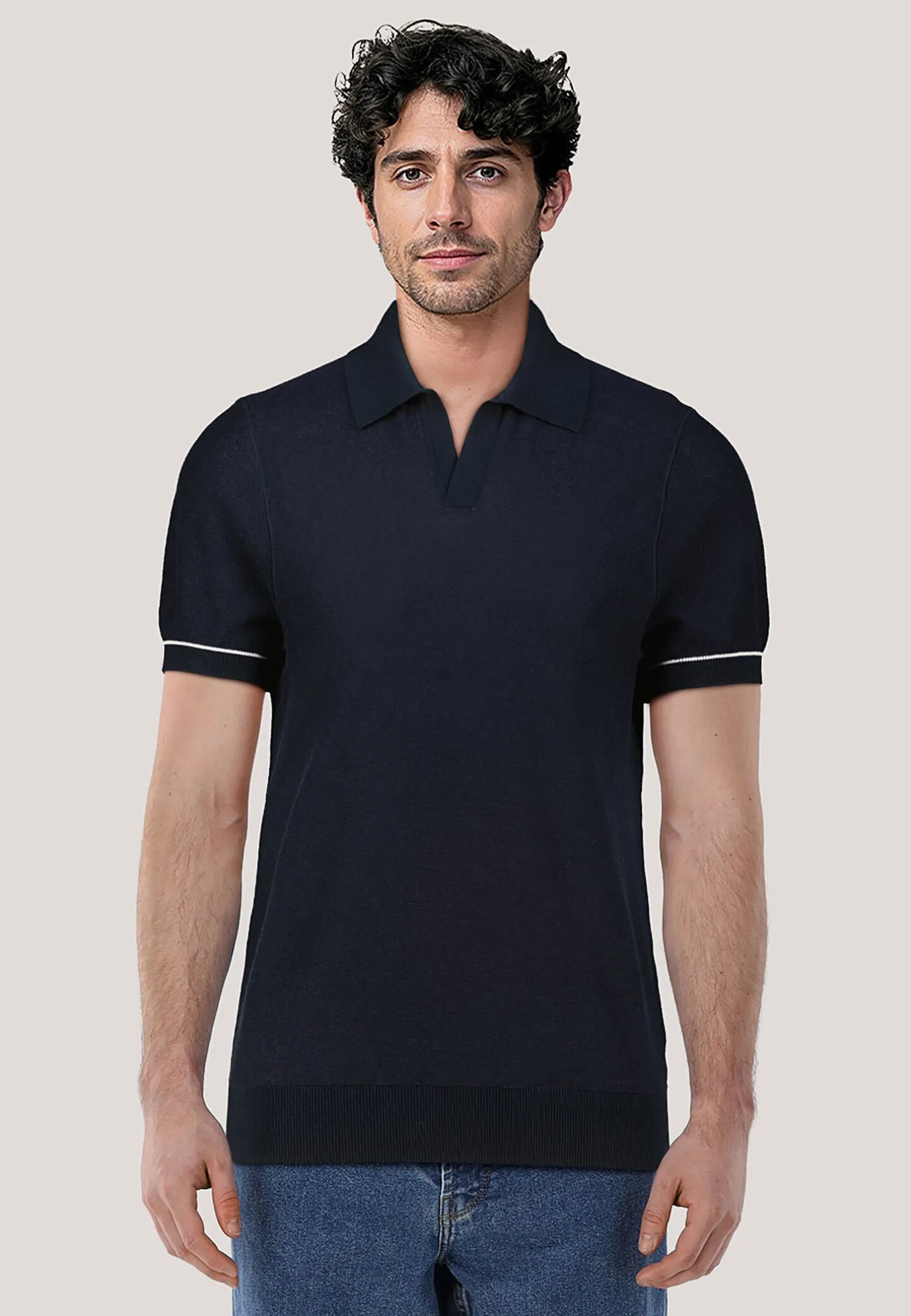 Herren Strickpolo H-JIANLUCA