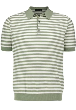 Herren Strickpolo mit Leinen PEDRO S