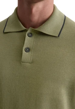 Herren Strickpoloshirt aus Bio-Baumwolle