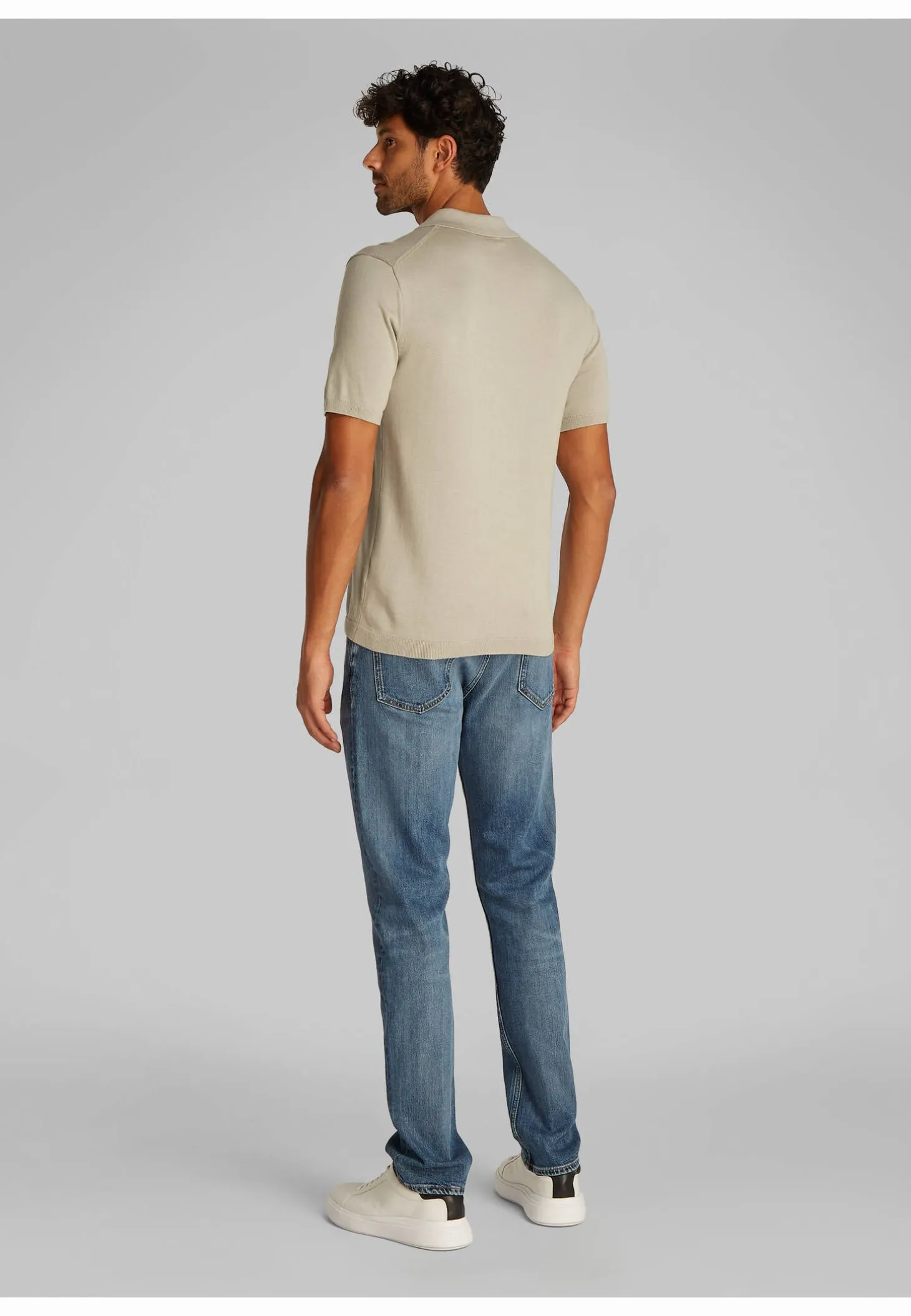 Herren Strickpoloshirt KNITTED SUPIMA COTTON POLO S/S