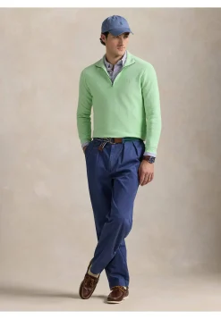 Herren Strickpullover aus Baumwolle mit Troyerkragen