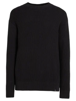 Herren Strickpullover aus Bio-Baumwolle RELAXED LINEAR SWEATER