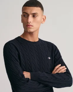 Herren Strickpullover aus Baumwolle COTTON CABLE C-NECK