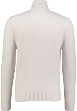 Herren Strickpullover aus Schurwolle und Kaschmir mit Knopfleiste